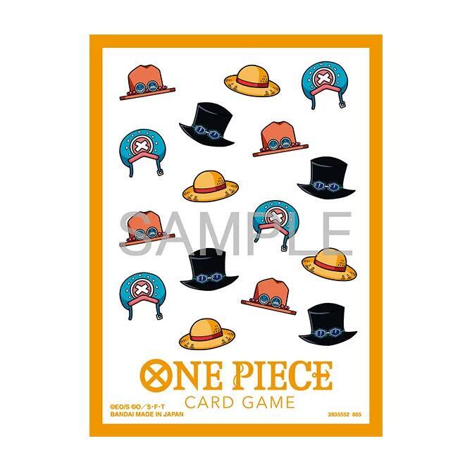 One Piece Card Game Official Sleeves - Hat Patterns (70-Pack) - Bandai Card Sleeves