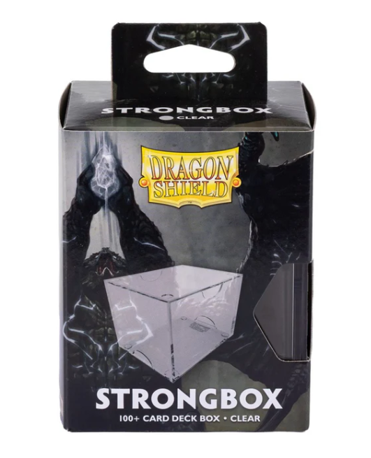Dragon Shield Strongbox Deck Box - Clear (Holds 100+) - Dragon Shield Deck Boxes