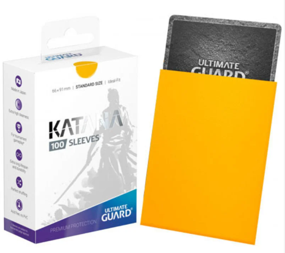 Katana Standard Size Sleeves - Yellow (100-Pack)