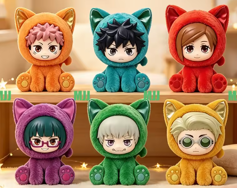 Jujutsu Kaisen Sitting Cat Party Series Blind Box Plush