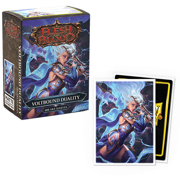 Dragon Shield Sleeves: Standard- Matte 'Flesh & Blood Voltbound Duality' Art, Limited Edition (100 ct.)