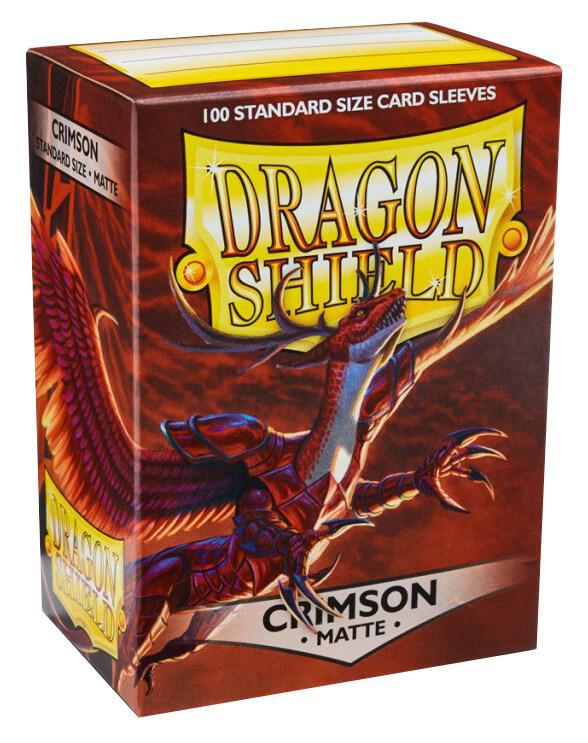 Dragon Shield Matte Sleeves - Crimson (100-Pack) - Dragon Shield Card Sleeves