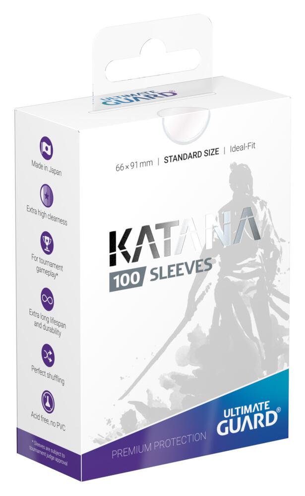 Katana Standard Size Sleeves - Clear (100-Pack) - Ultimate Guard Card Sleeves