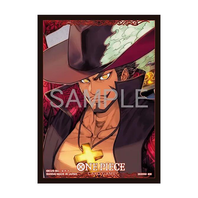 One Piece Card Game Official Sleeves - Dracule Mihawk (70-Pack) - Bandai Card Sleeves