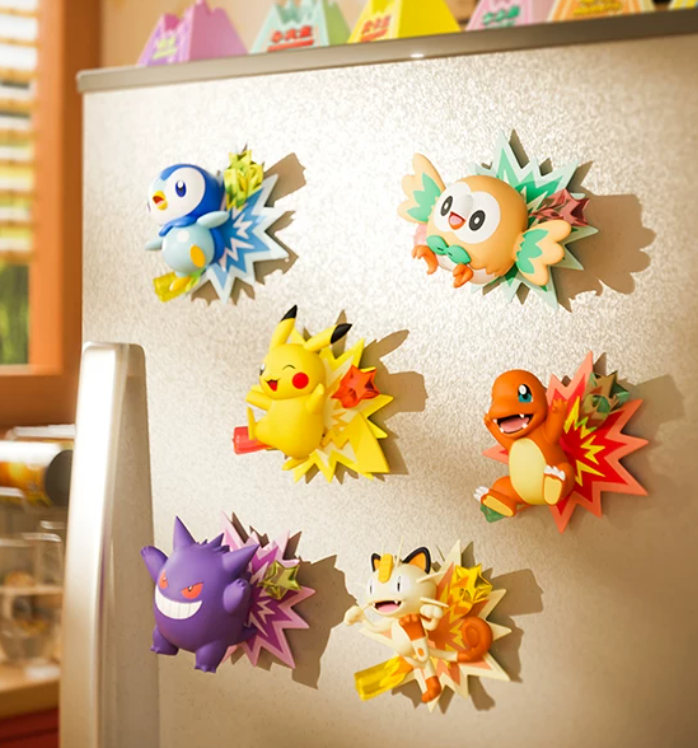 Pokémon Shiny Debut Blind Box Magnetic 3D Fridge Magnets (Magnetic Back)