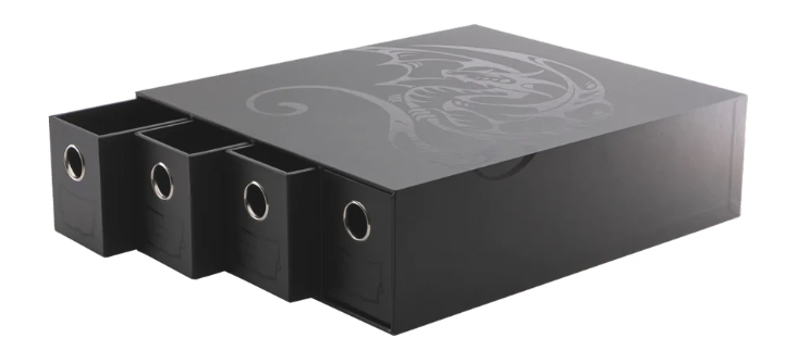 Fortress Card Drawers: Horizontal 4: Black