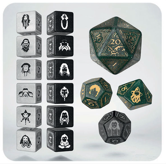 7-Die Set Hobbit: TCG Dice Set- Verdant Grove