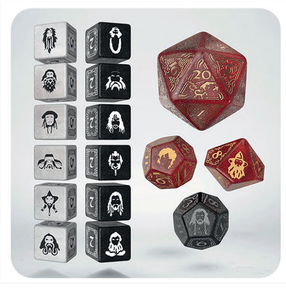 7-Die Set Hobbit: TCG Dice Set- Ember Hearth