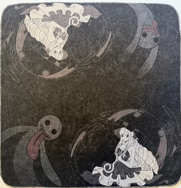Ghost Black Two Player Cloth Playmat