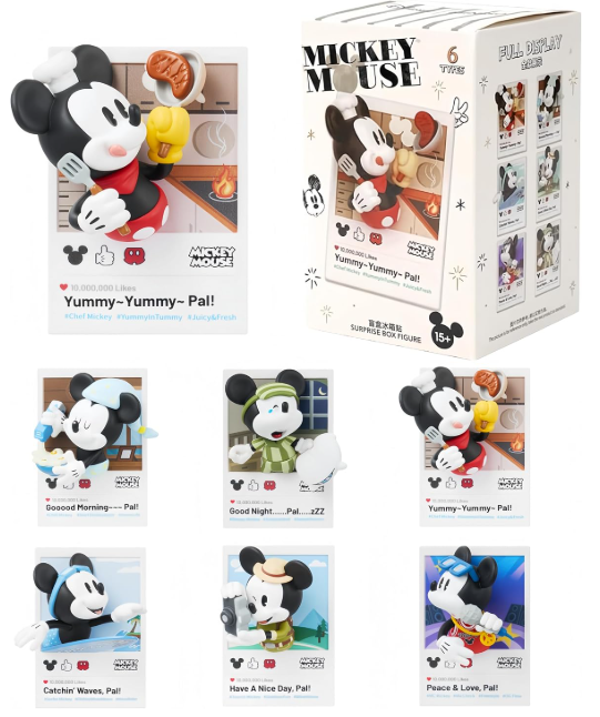 Disney Mickey Mouse Blind Box Fun in Life Series 3D Magnet