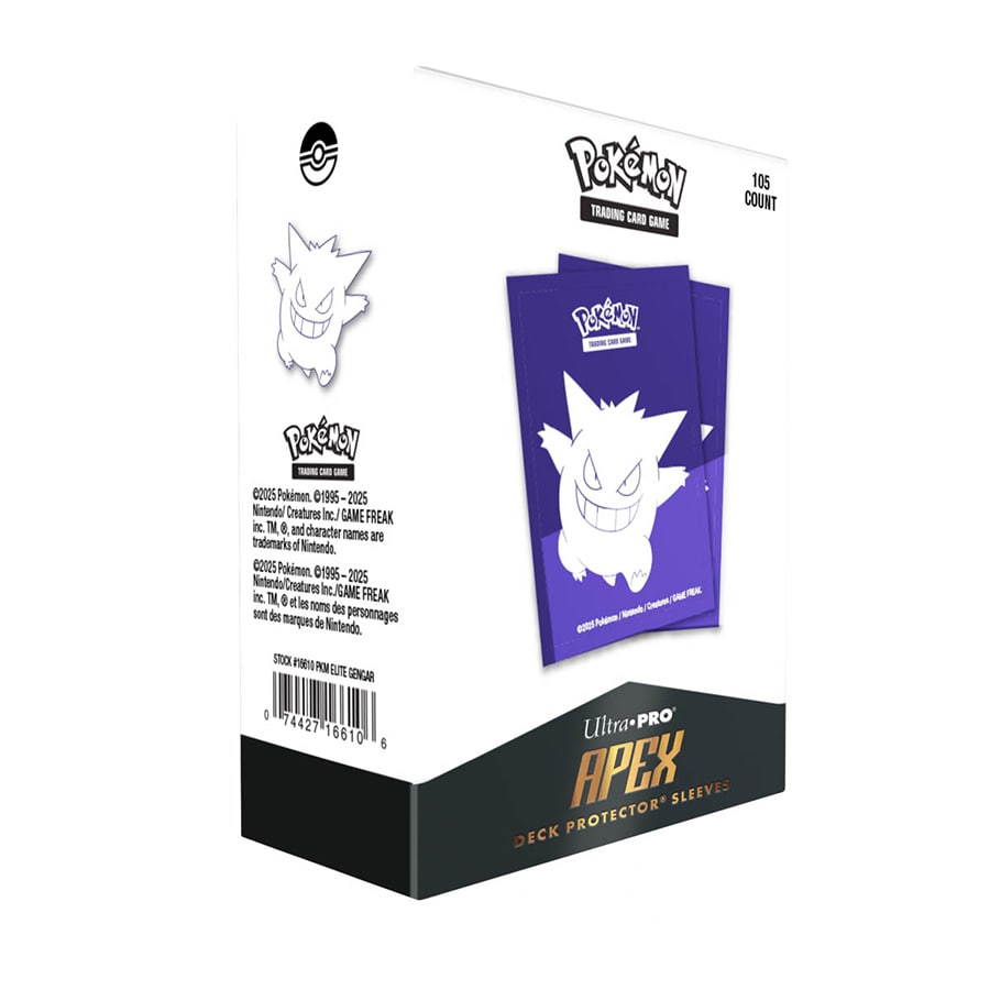 ULTRA PRO: POKEMON: ELITE SERIES: GENGAR 105CT APEX DECK PROTECTOR SLEEVES